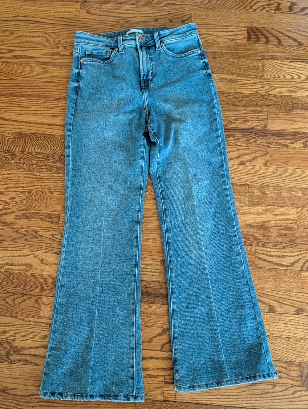 Lauren Conrad Flare Blue Jeans Size 8 Medium Wash Denim